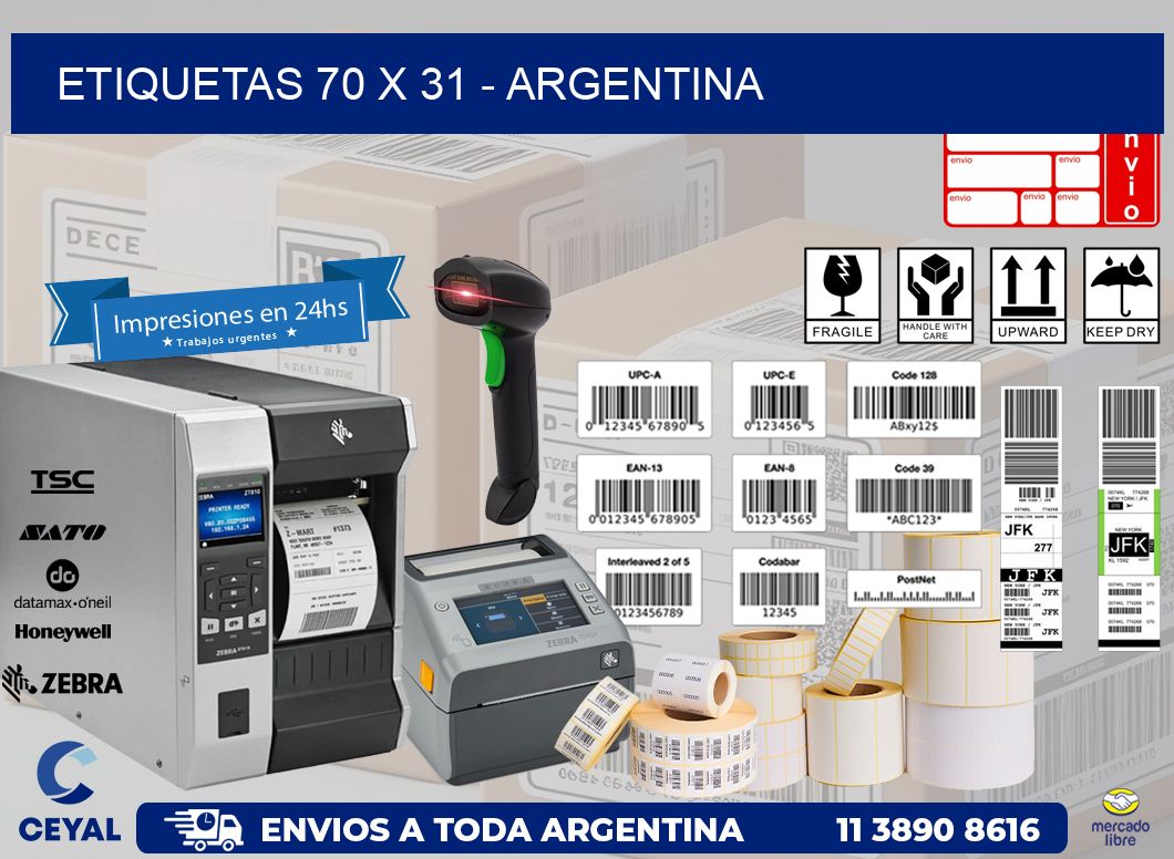 ETIQUETAS 70 x 31 – ARGENTINA