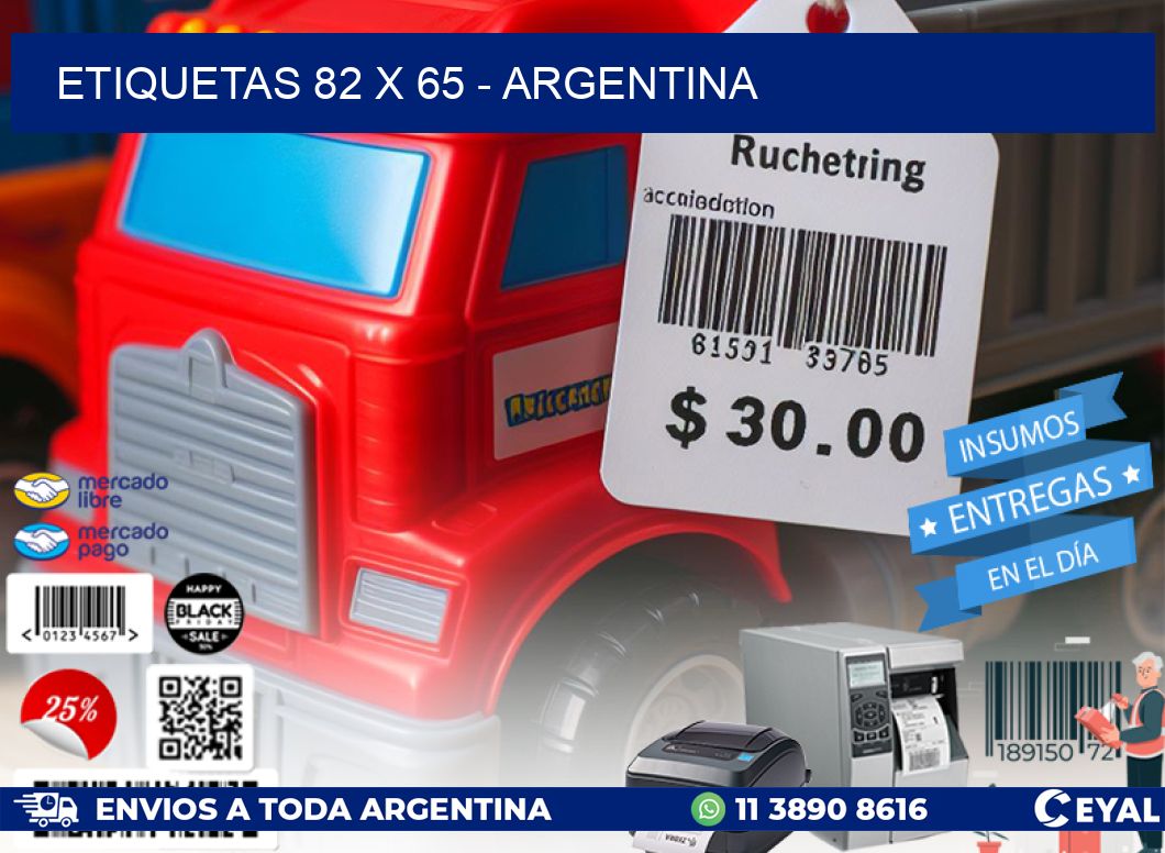 ETIQUETAS 82 x 65 - ARGENTINA