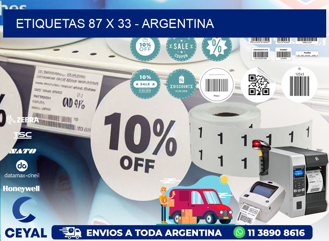 ETIQUETAS 87 x 33 - ARGENTINA