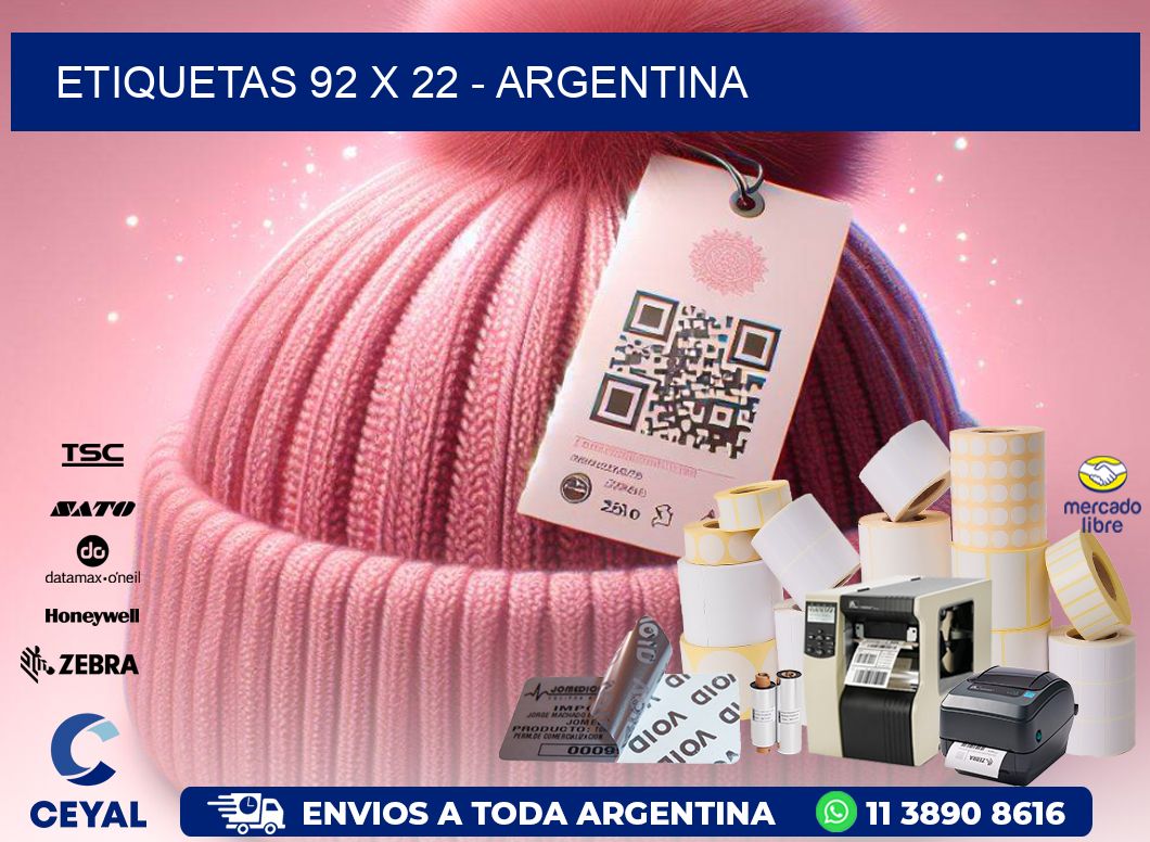 ETIQUETAS 92 x 22 - ARGENTINA