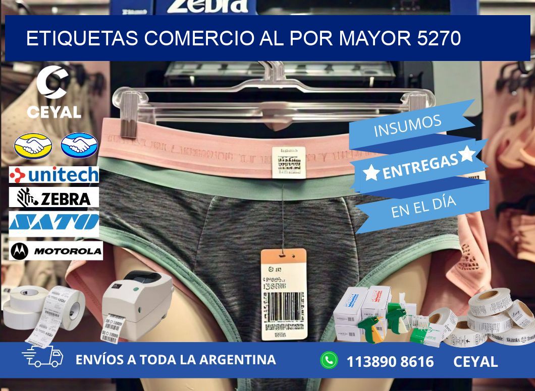 ETIQUETAS COMERCIO AL POR MAYOR 5270