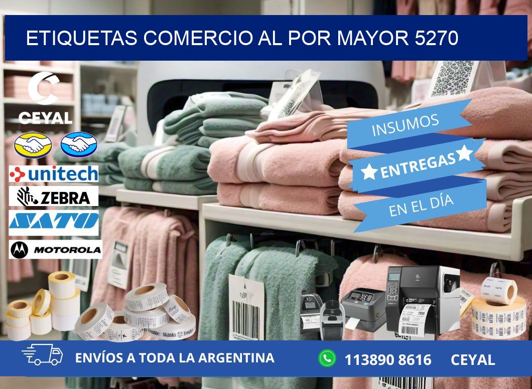 ETIQUETAS COMERCIO AL POR MAYOR 5270