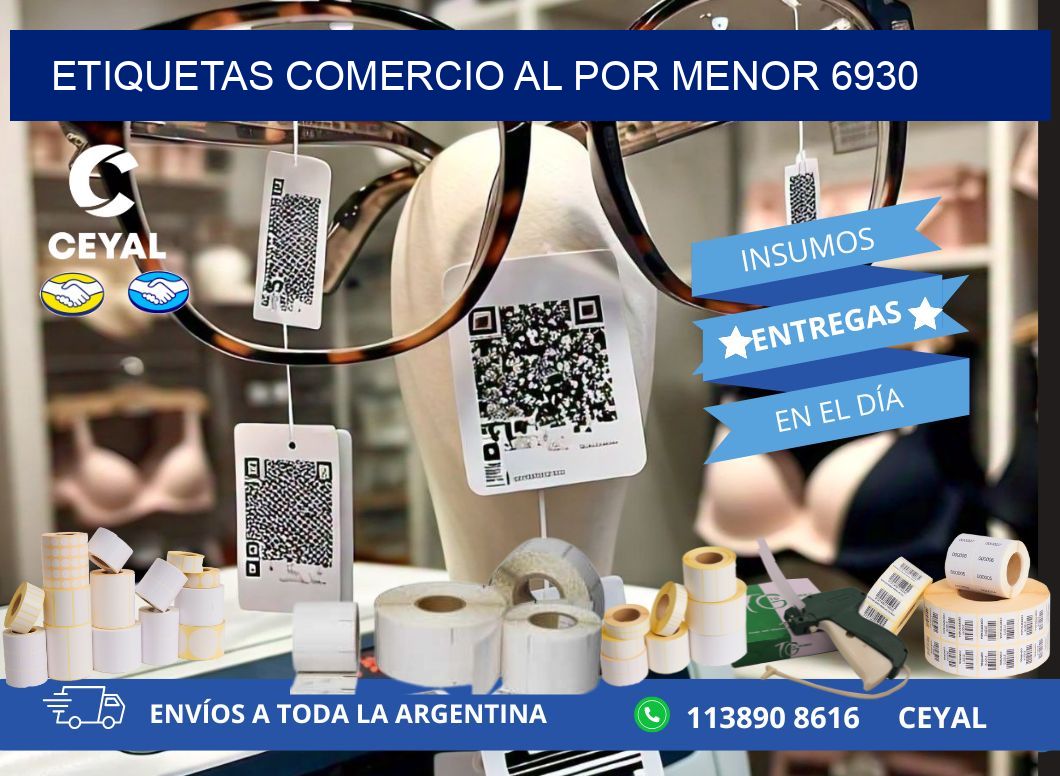 ETIQUETAS COMERCIO AL POR MENOR 6930