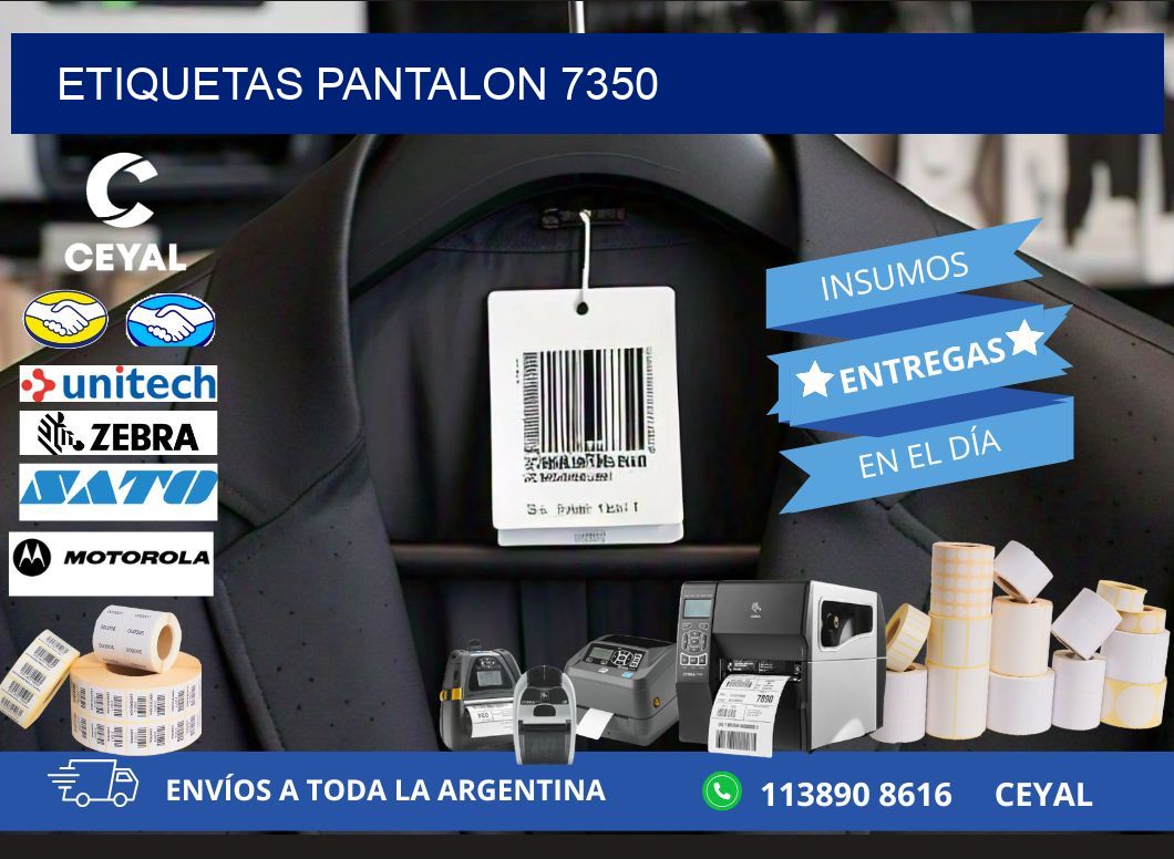 ETIQUETAS PANTALON 7350