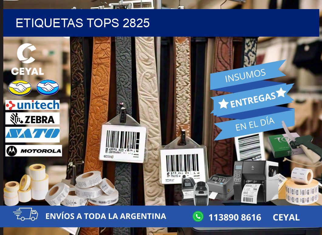 ETIQUETAS TOPS 2825
