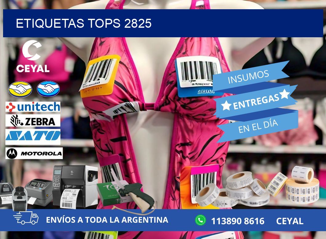 ETIQUETAS TOPS 2825