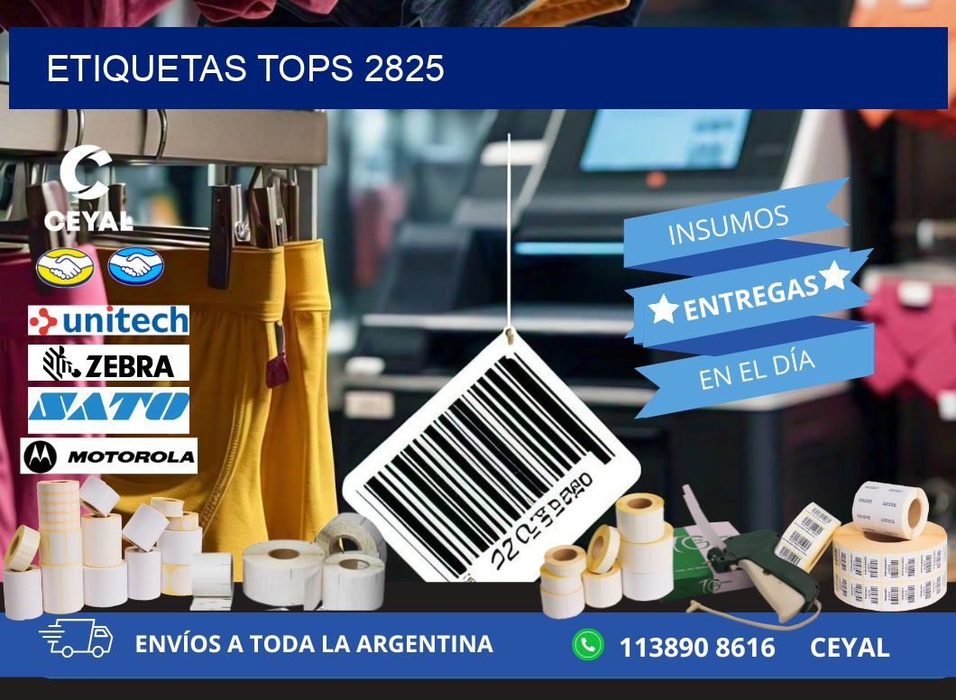 ETIQUETAS TOPS 2825
