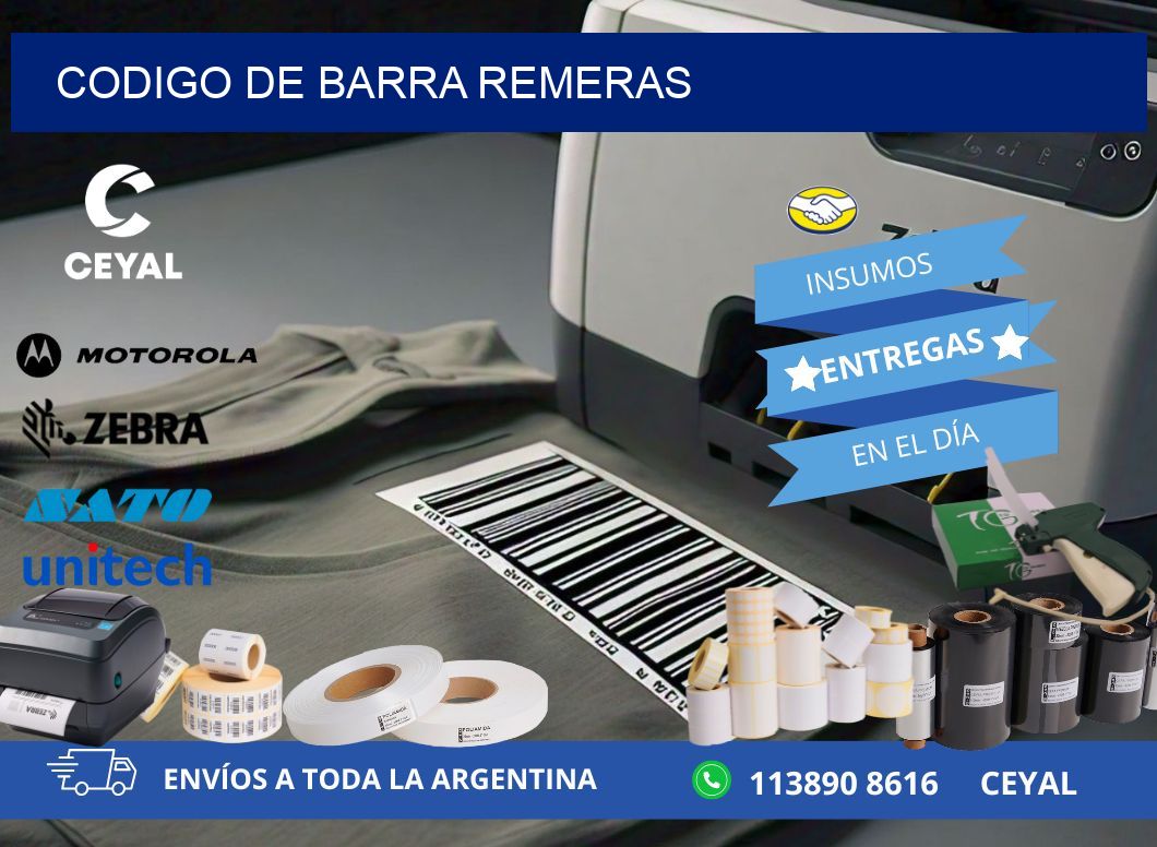 codigo de barra REMERAS