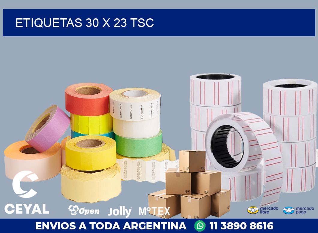 ETIQUETAS 30 x 23 TSC
