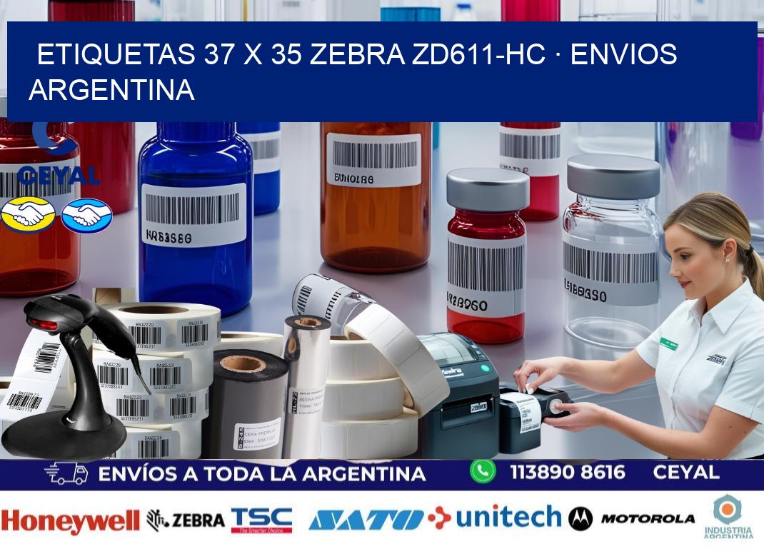 ETIQUETAS 37 x 35 ZEBRA ZD611-HC · ENVIOS ARGENTINA