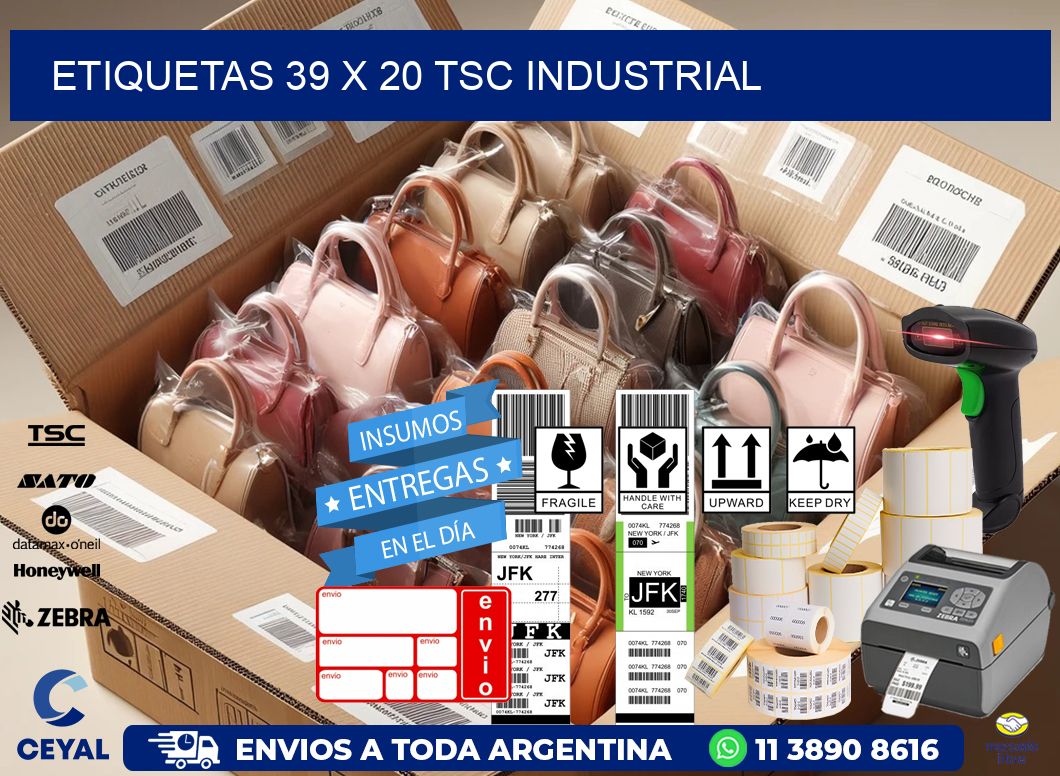 ETIQUETAS 39 x 20 TSC INDUSTRIAL