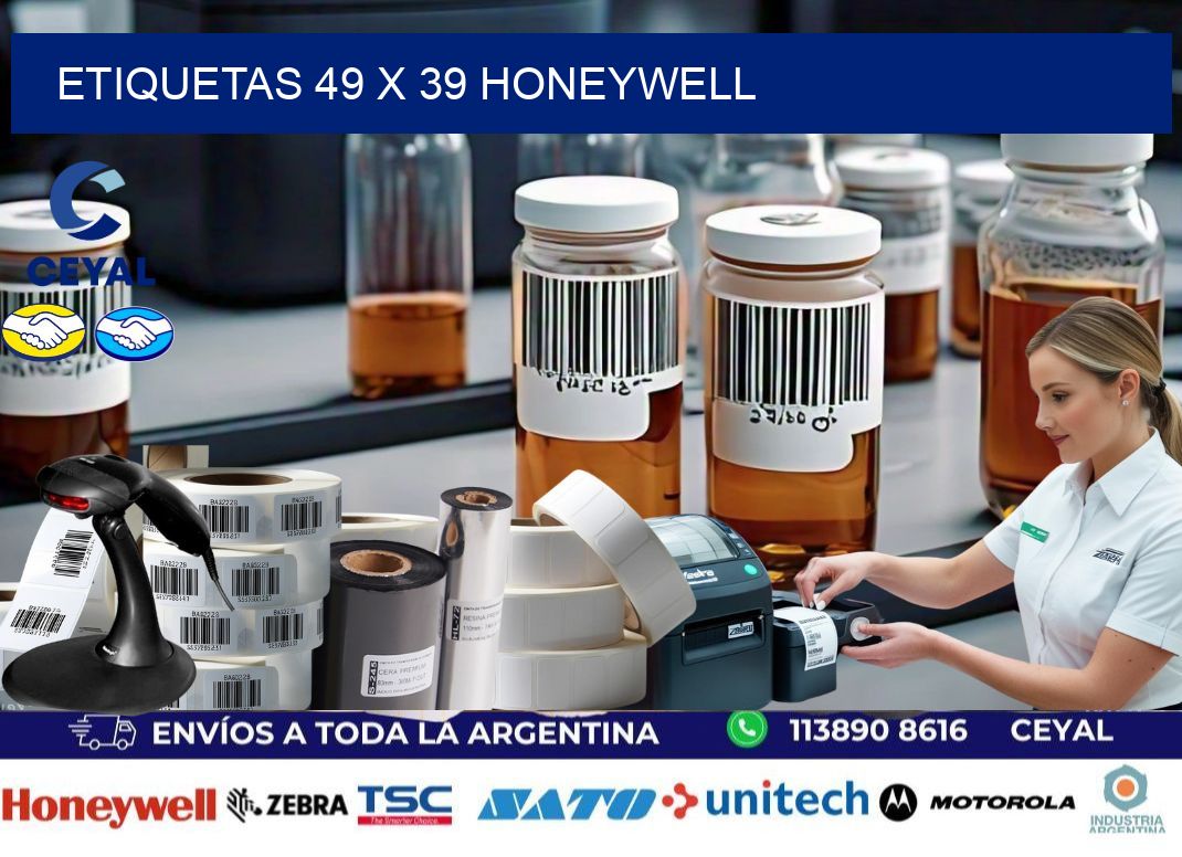 ETIQUETAS 49 x 39 HONEYWELL
