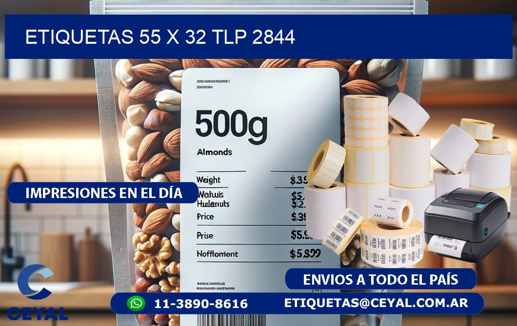 ETIQUETAS 55 x 32 TLP 2844