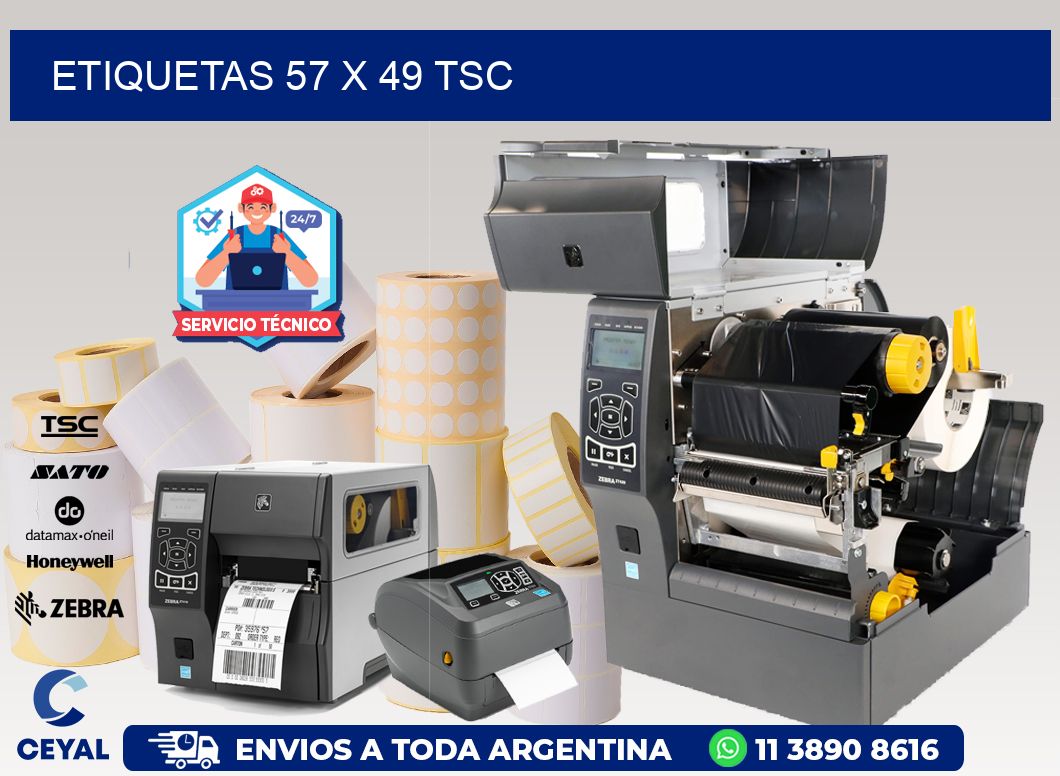 ETIQUETAS 57 x 49 TSC