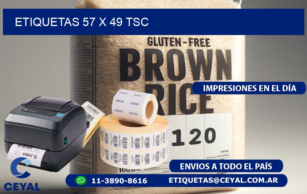 ETIQUETAS 57 x 49 TSC