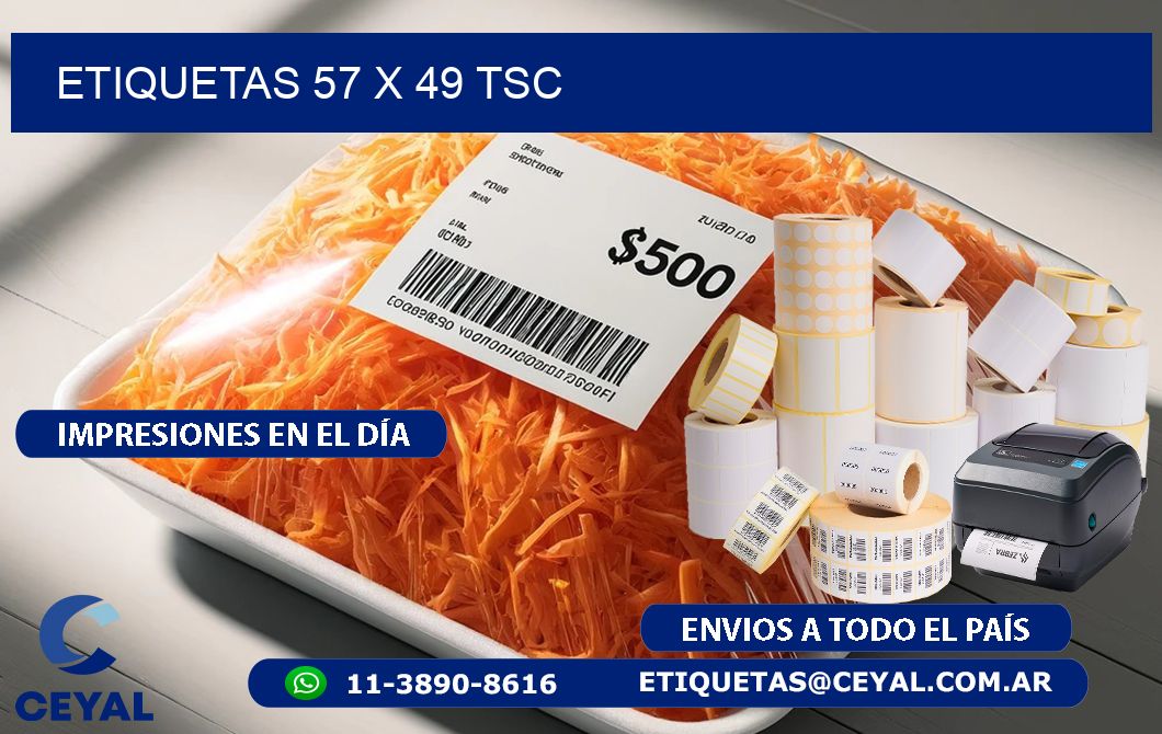 ETIQUETAS 57 x 49 TSC