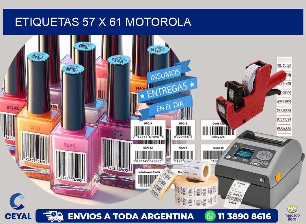 ETIQUETAS 57 x 61 MOTOROLA