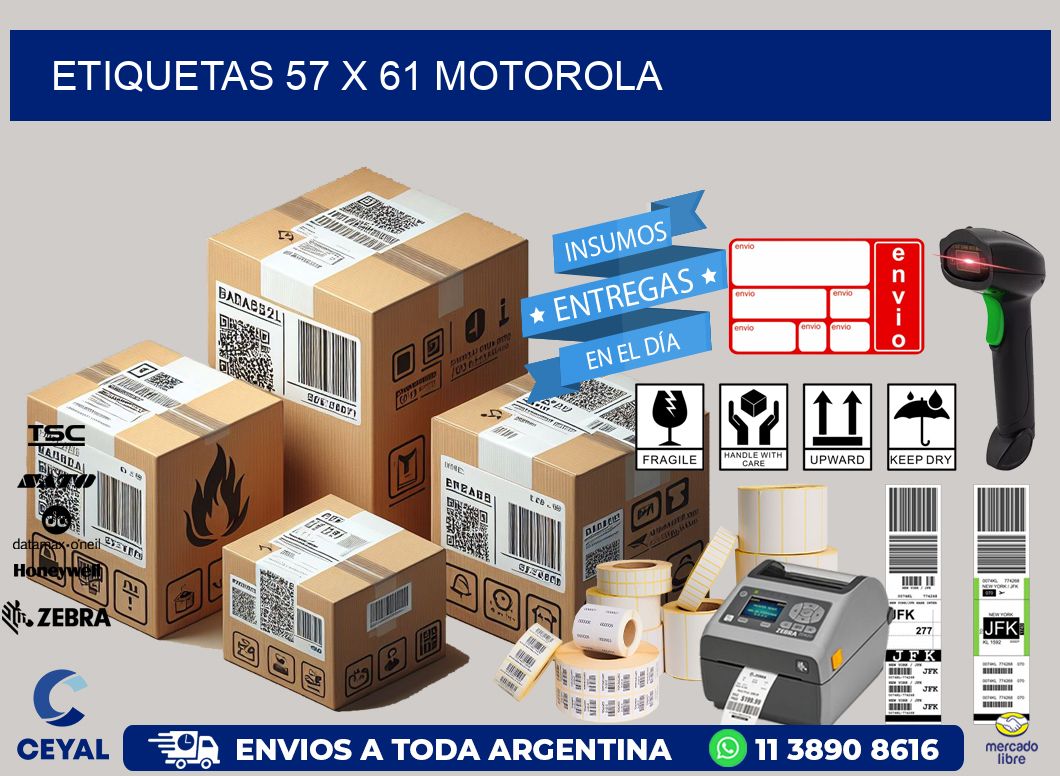 ETIQUETAS 57 x 61 MOTOROLA