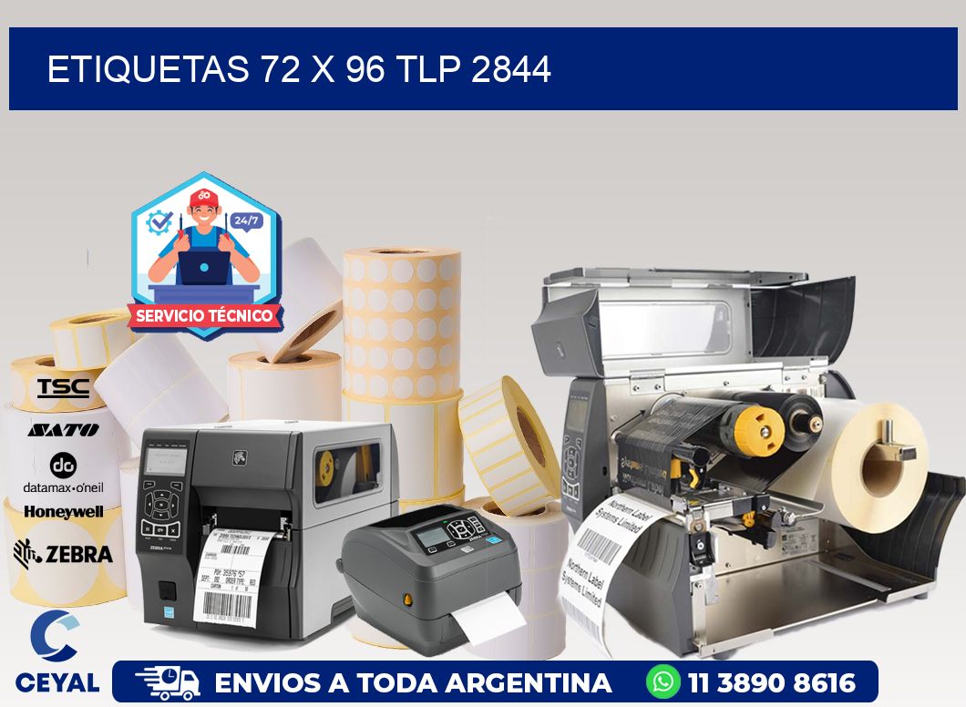 ETIQUETAS 72 x 96 TLP 2844