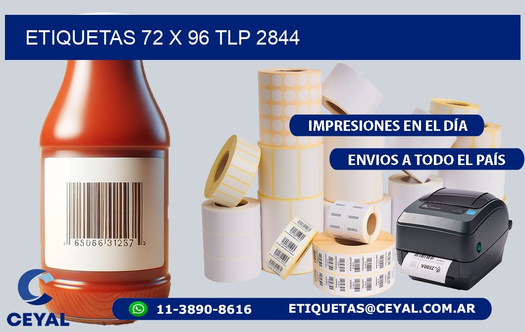 ETIQUETAS 72 x 96 TLP 2844