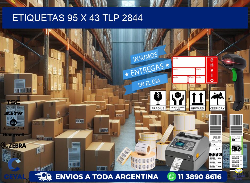 ETIQUETAS 95 x 43 TLP 2844