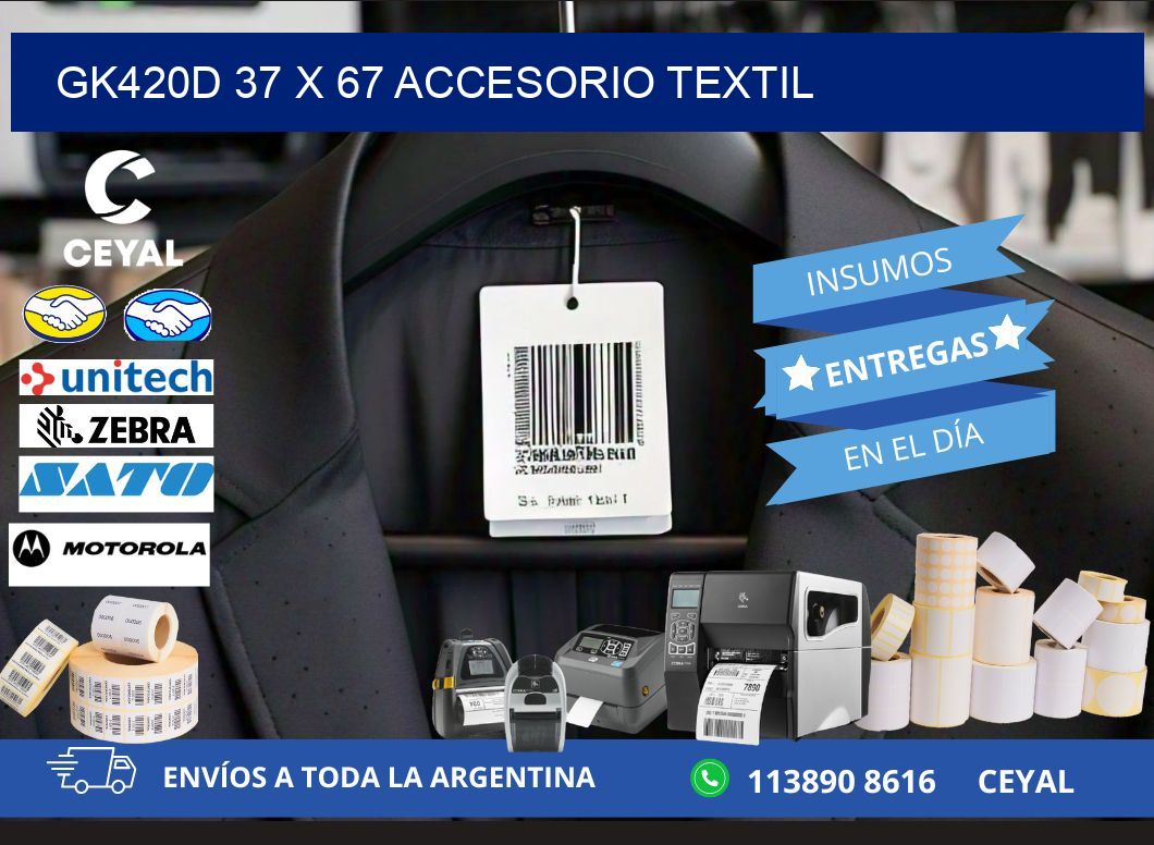 GK420D 37 x 67 ACCESORIO TEXTIL