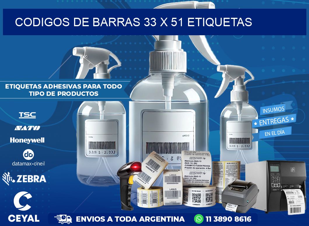 codigos de barras 33 x 51 etiquetas