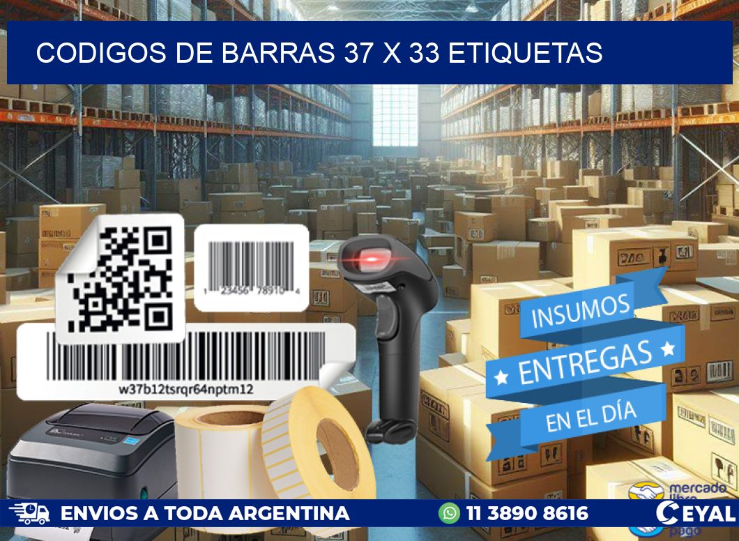 codigos de barras 37 x 33 etiquetas