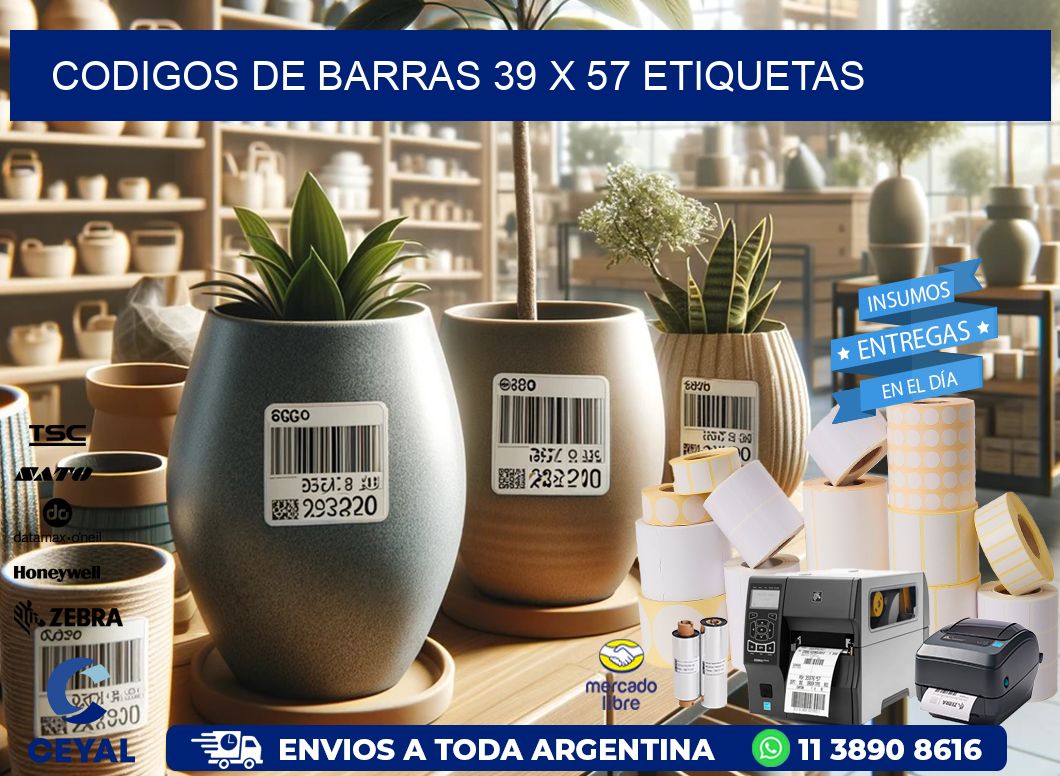 codigos de barras 39 x 57 etiquetas