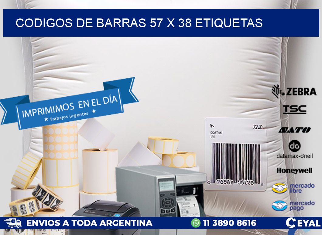 codigos de barras 57 x 38 etiquetas