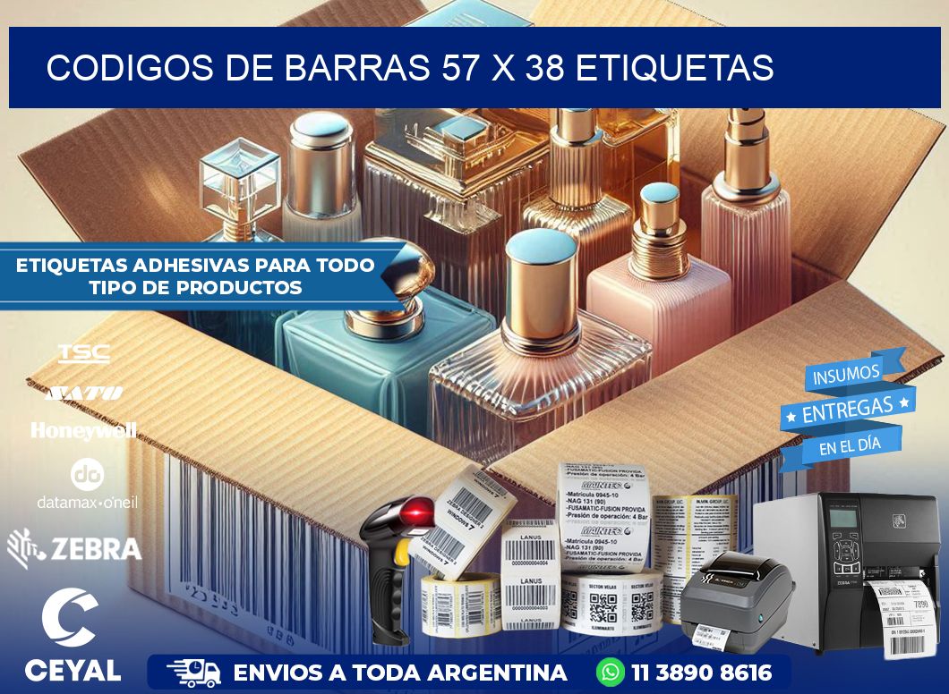 codigos de barras 57 x 38 etiquetas