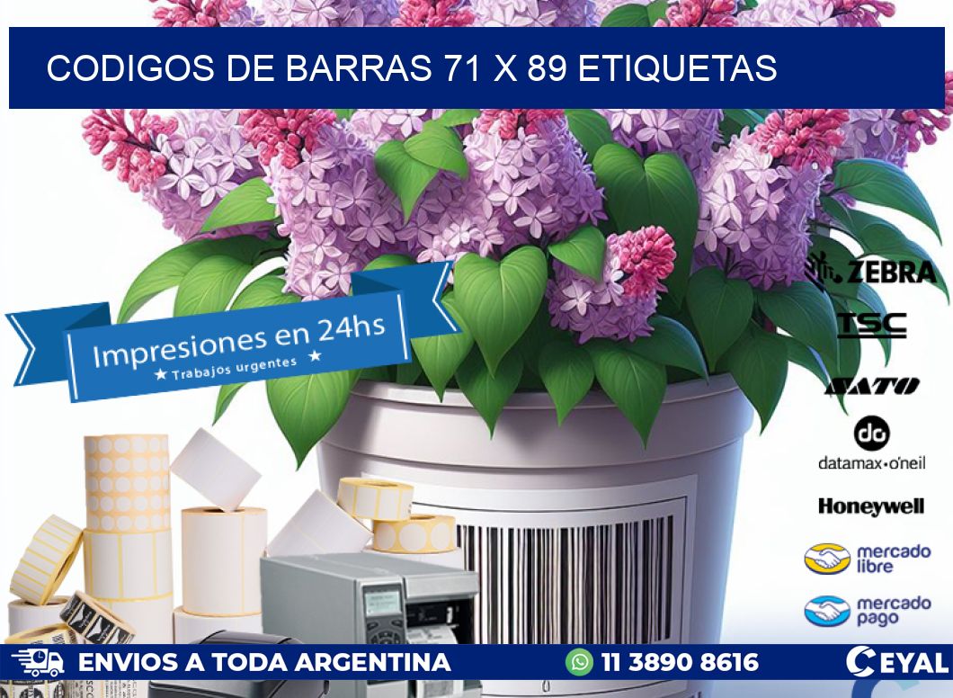 codigos de barras 71 x 89 etiquetas
