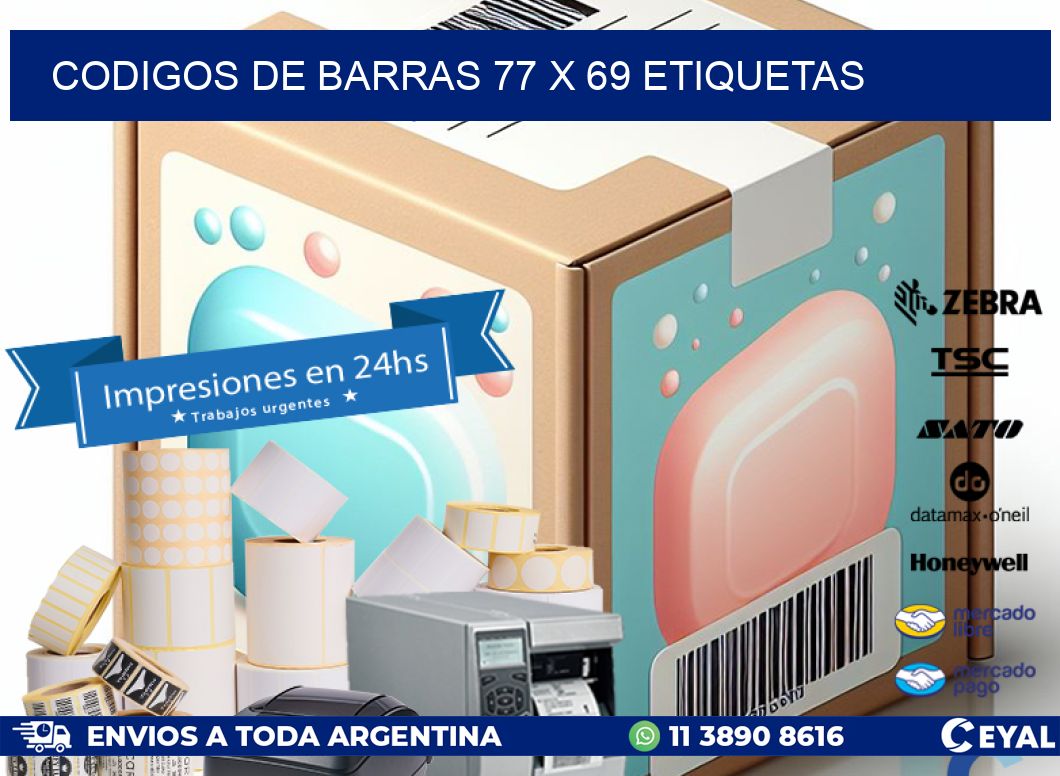 codigos de barras 77 x 69 etiquetas