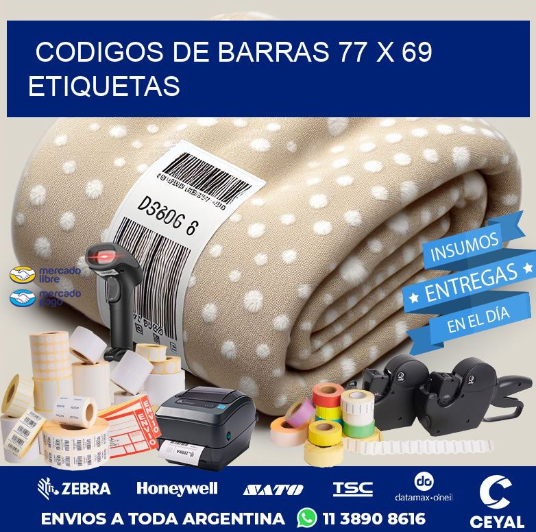 codigos de barras 77 x 69 etiquetas