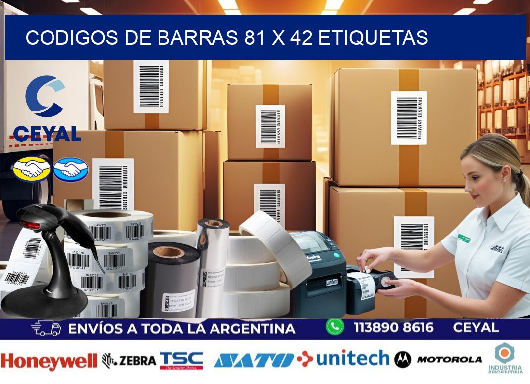 codigos de barras 81 x 42 etiquetas