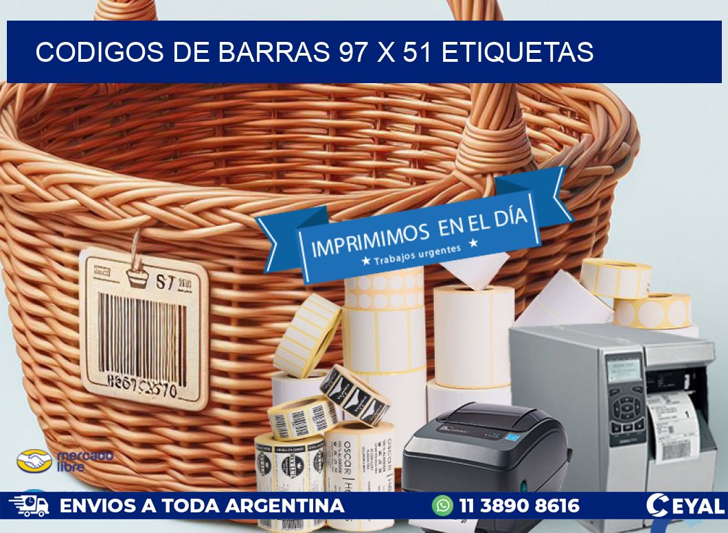 codigos de barras 97 x 51 etiquetas