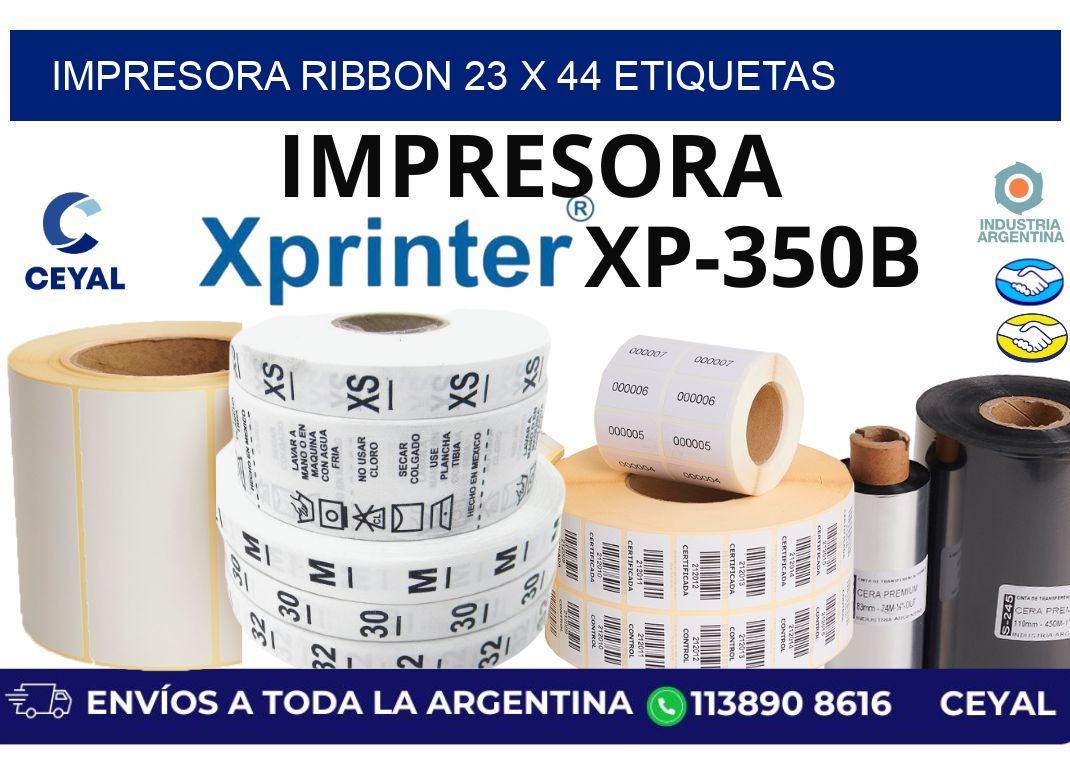 impresora ribbon 23 x 44 etiquetas