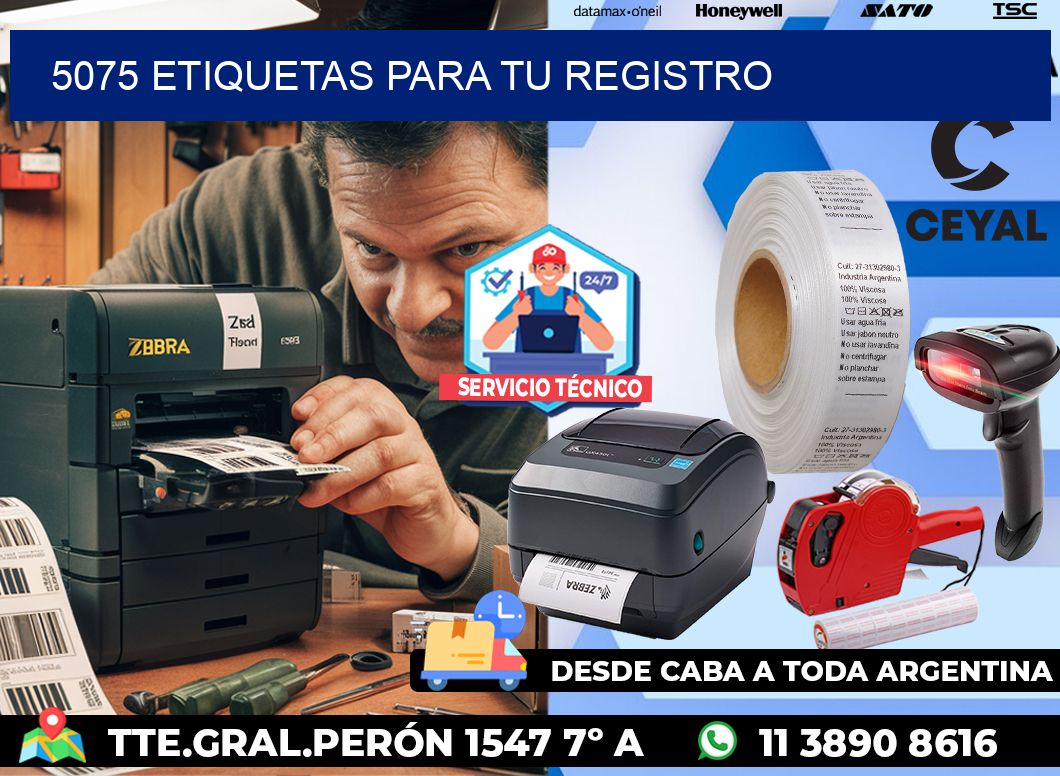 5075 etiquetas para tu registro