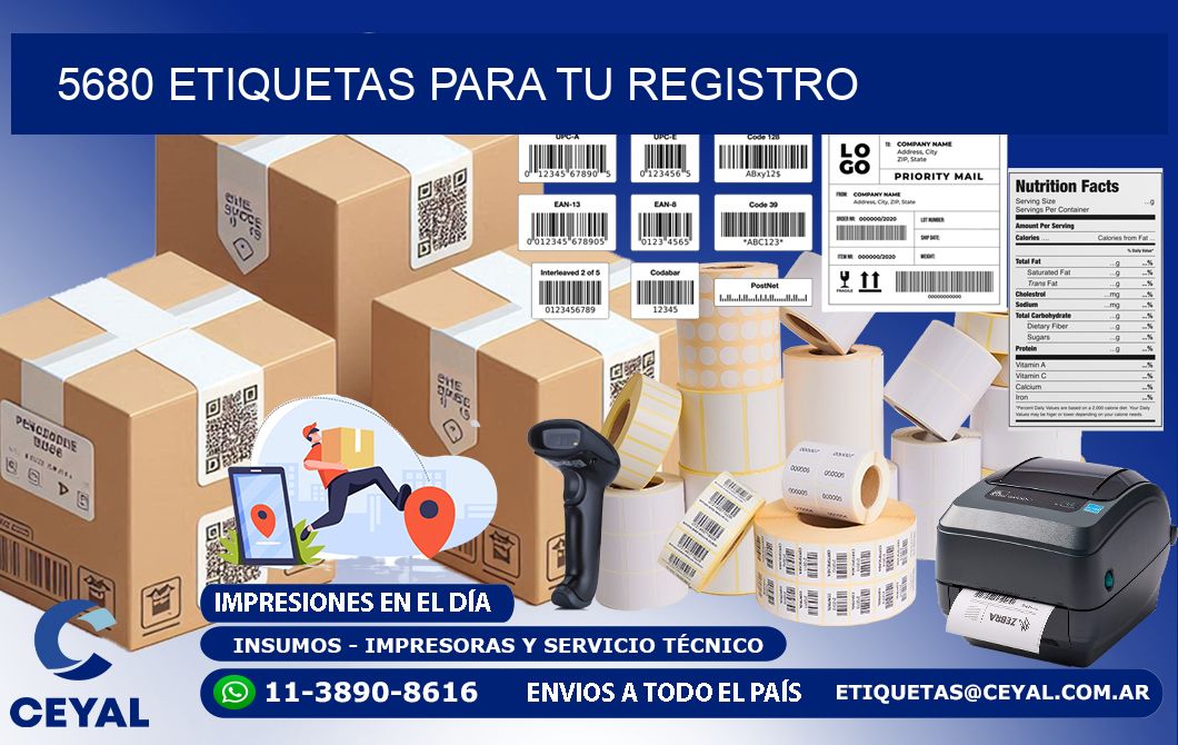 5680 etiquetas para tu registro