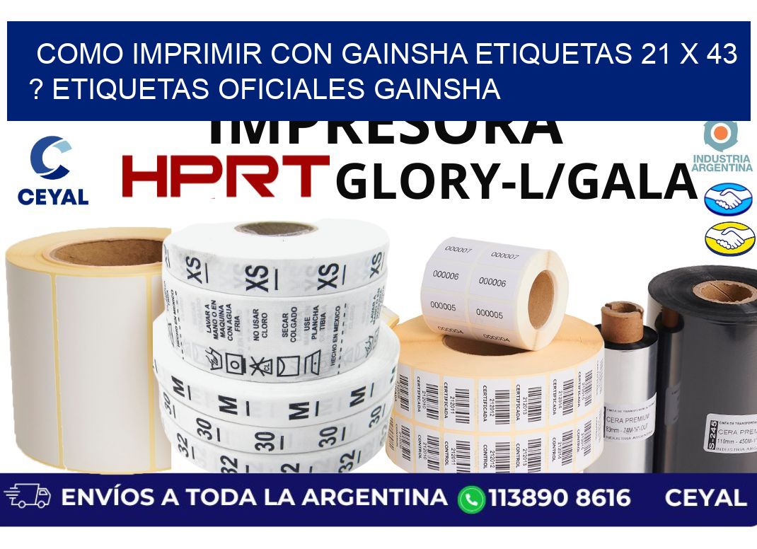 como imprimir con gainsha etiquetas 21 x 43 ? etiquetas oficiales gainsha