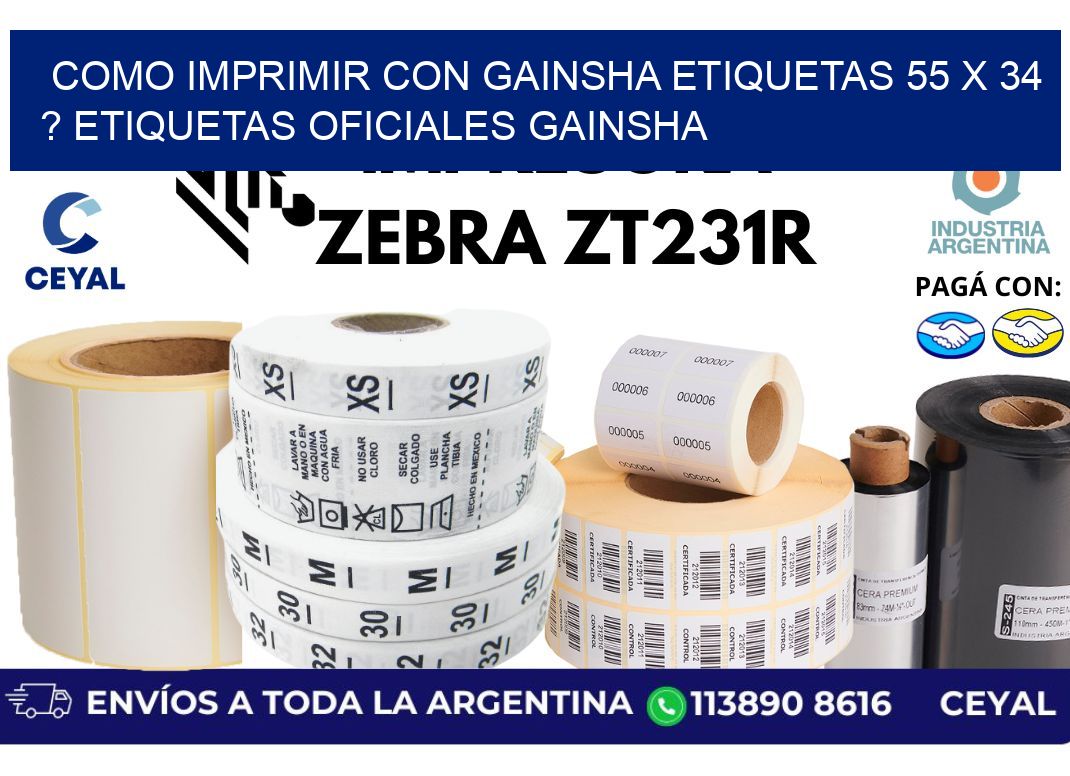 como imprimir con gainsha etiquetas 55 x 34 ? etiquetas oficiales gainsha