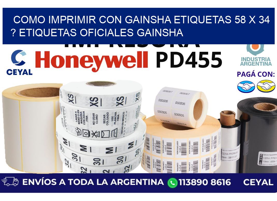 como imprimir con gainsha etiquetas 58 x 34 ? etiquetas oficiales gainsha