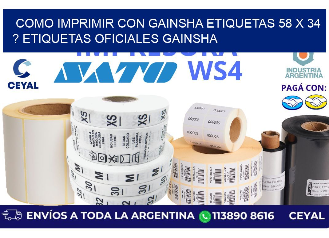 como imprimir con gainsha etiquetas 58 x 34 ? etiquetas oficiales gainsha