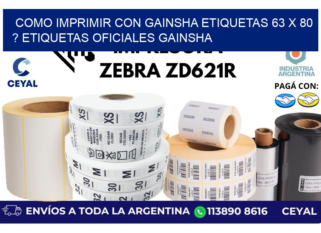como imprimir con gainsha etiquetas 63 x 80 ? etiquetas oficiales gainsha