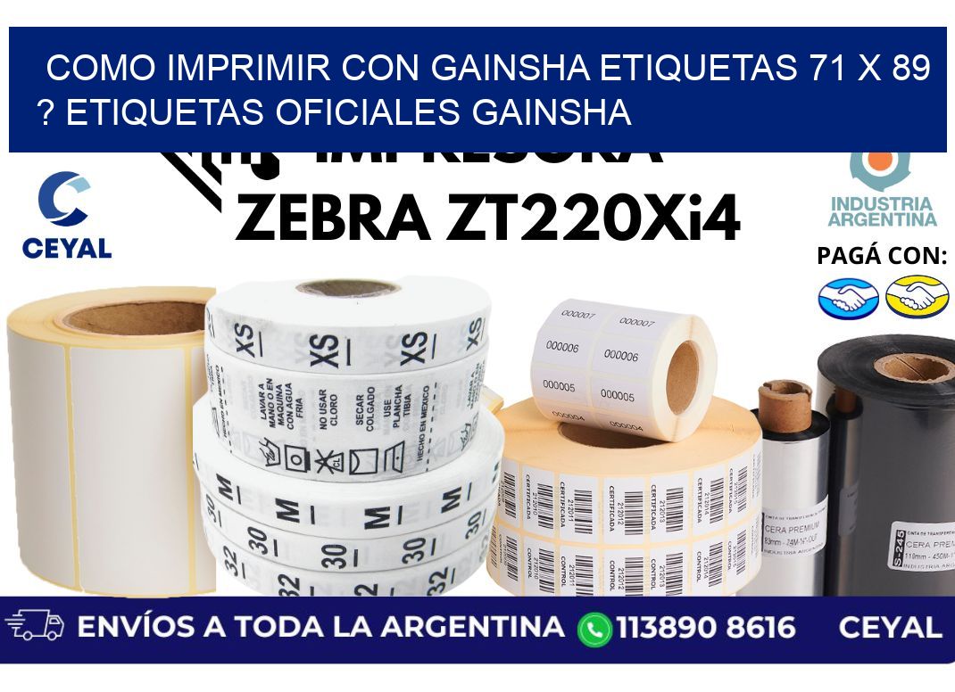 como imprimir con gainsha etiquetas 71 x 89 ? etiquetas oficiales gainsha