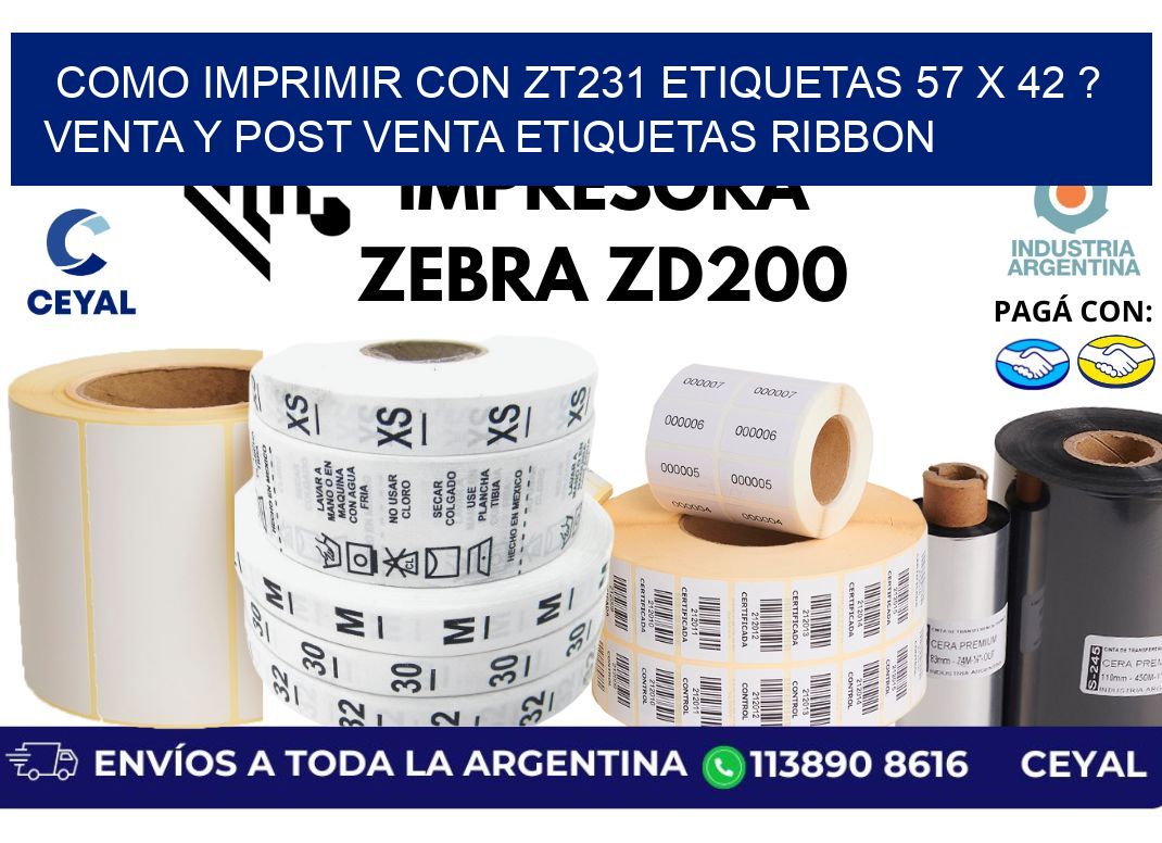 como imprimir con zt231 etiquetas 57 x 42 ? Venta y post venta etiquetas ribbon