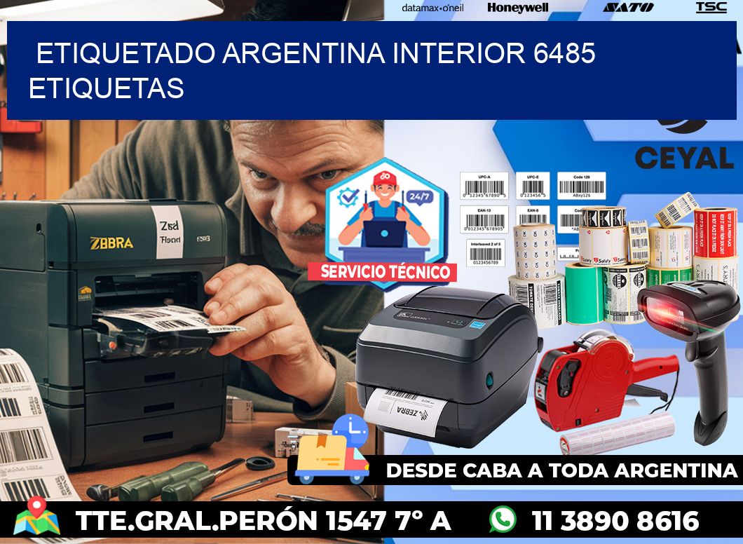 etiquetado argentina interior 6485 etiquetas