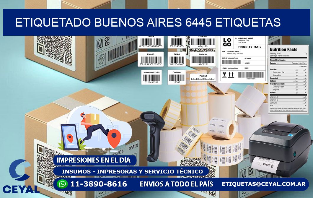 etiquetado buenos aires 6445 etiquetas