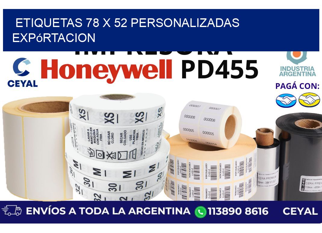 etiquetas 78 x 52 personalizadas expórtacion