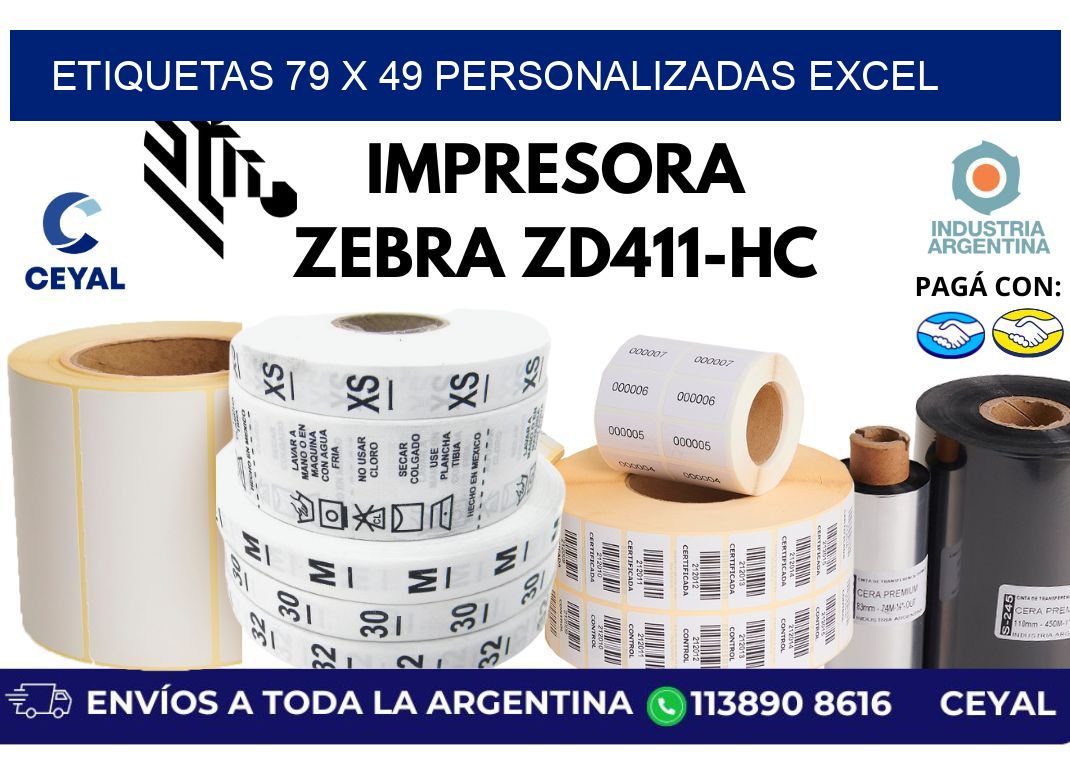 etiquetas 79 x 49 personalizadas excel